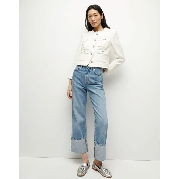 Veronica Beard Cream Blazer with Silver Buttons - Picture 10 of 16